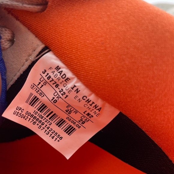 Nike Air Force 1 Low ACG Air Mowabb Sz 11 DS Orange Blue 318776-221 - Picture 8 of 9